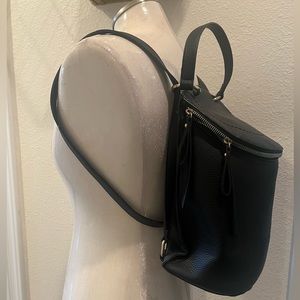 Black convertible backpack/ crossbody bag
